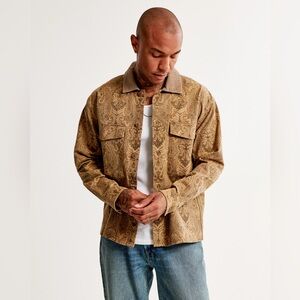 Abercrombie & Fitch Twill Tapestry Shirt Jacket